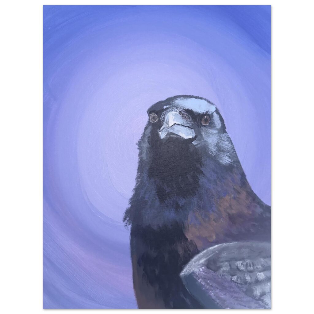Impressionist Raven Art Print | Figac & Company, Indianapolis