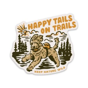 Happy Tails on Trails Forest | Sticker