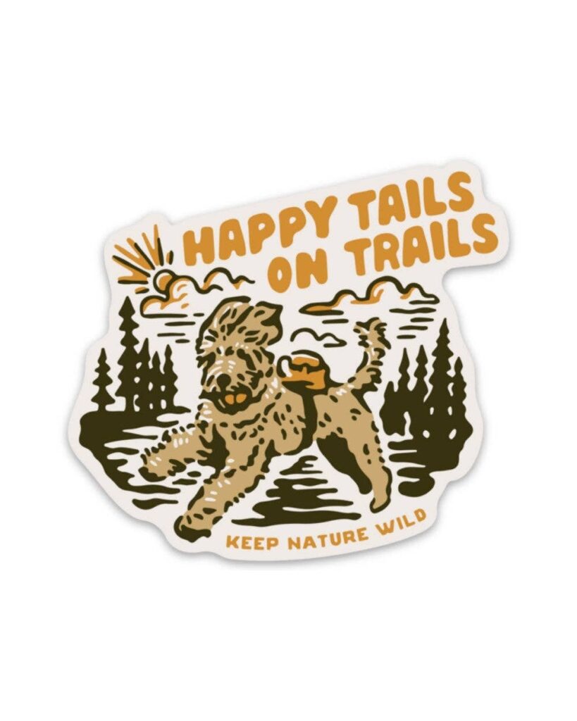 Happy Tails on Trails Forest | Sticker | Figac & Company, Indianapolis