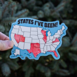 States I've Been US Map DIY Sticker | Figac & Company, Indianapolis