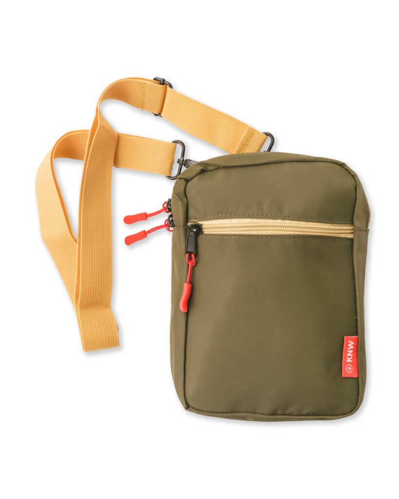 Recycled Crossbody Bag | Olive/Khaki | Figac & Company, Indianapolis